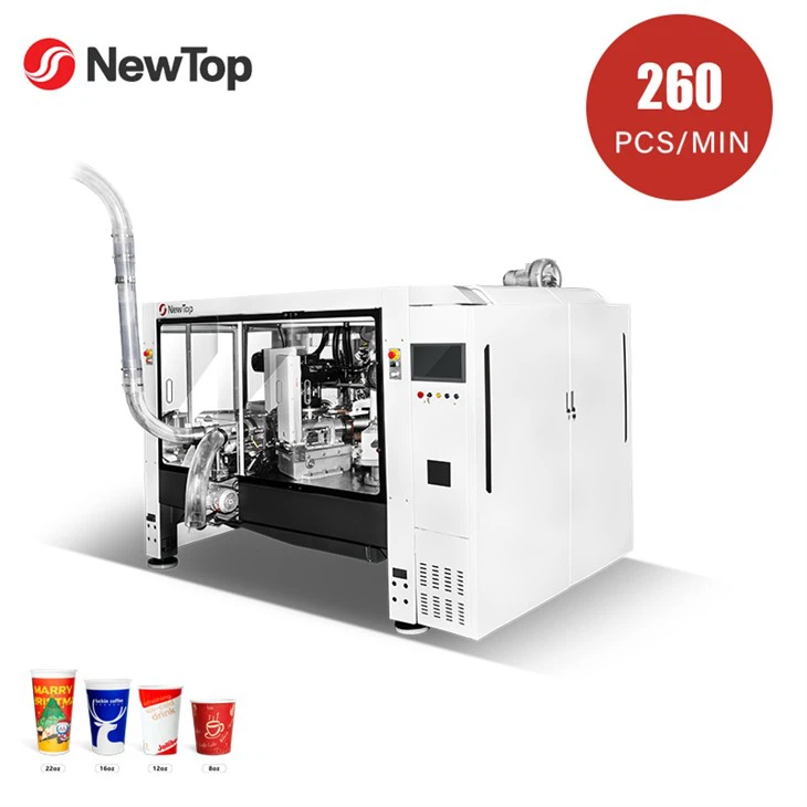 Mașină inteligentă de pahare de hârtie de mare viteză NEWTOP-258S